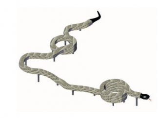 serpent xxl corde équilibre